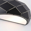 Kinkiet LAMPA ścienna REUS LP-8069/1W BK Light Prestige półokrągła OPRAWA geometryczna przyścienna czarna