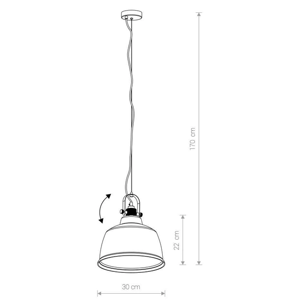 Regulowana LAMPA wisząca AMALFI 8381 Nowodvorski loftowa OPRAWA reflektorowy ZWIS szklany złoty