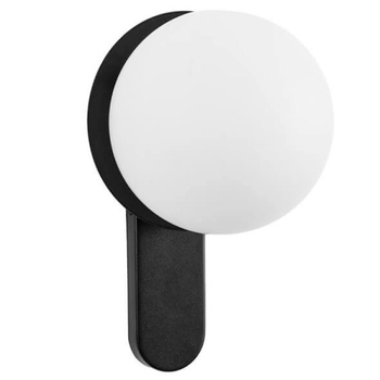 Szklana lampa ścienna Kuul KLD12000 do jadalni czarna biała