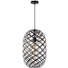 LAMPA wisząca WOLFRAM  21417/32/30 Lucide loftowa OPRAWA metalowy ZWIS druciany czarny