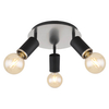 Kierunkowy plafon Joseba 54032-3B reflektorki czarne