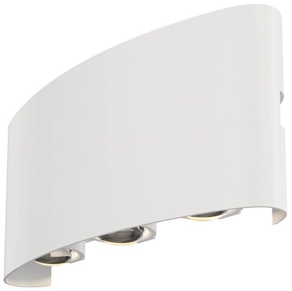Dekoracyjny kinkiet elewacyjny Strato O417WL-L6W3K LED 6W 3000K biały