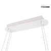 Ryflowana lampa wisząca MAZAYA biała MSE1501100607 1xLED 71,5W nad stół