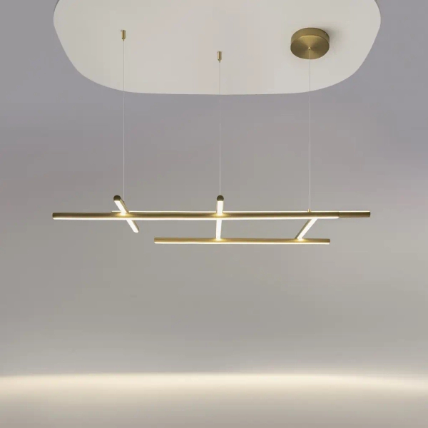 Ledowa wisząca lampa Radiance MOD278PL-L86G3K LED 80W 3000K złoty