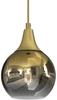 Wisząca lampa szklana Monte MLP8401 przydymiona złota