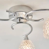 Salonowa lampa sufitowa Boyer BOYER-3CH szklana chrom przezroczysty