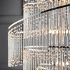 Wisząca lampa glamour Camille CAMILLE-24CH chrom przezroczysty