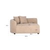 Sofa sypialniana Grayson S5200-AL SAND FURRY beżowa