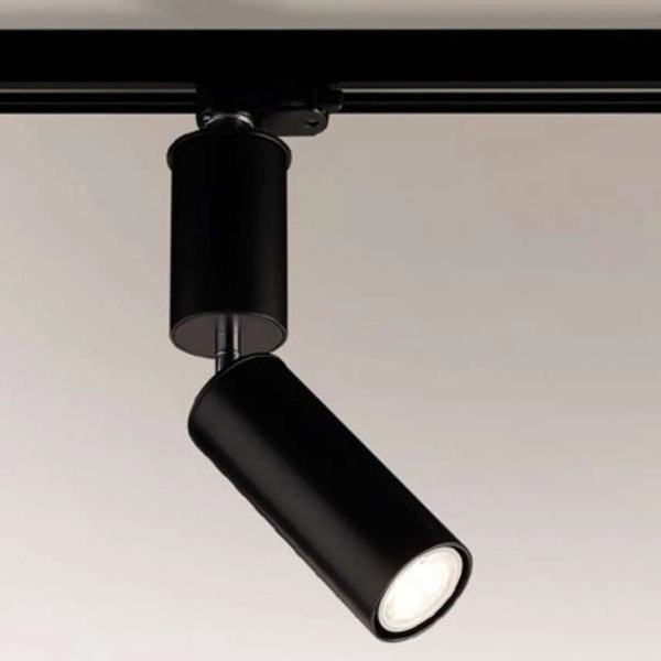 Reflektorowa LAMPA sufitowa SHIMA 6612 Shilo regulowana OPRAWA tuba do szynowego systemu 3-fazowego czarna