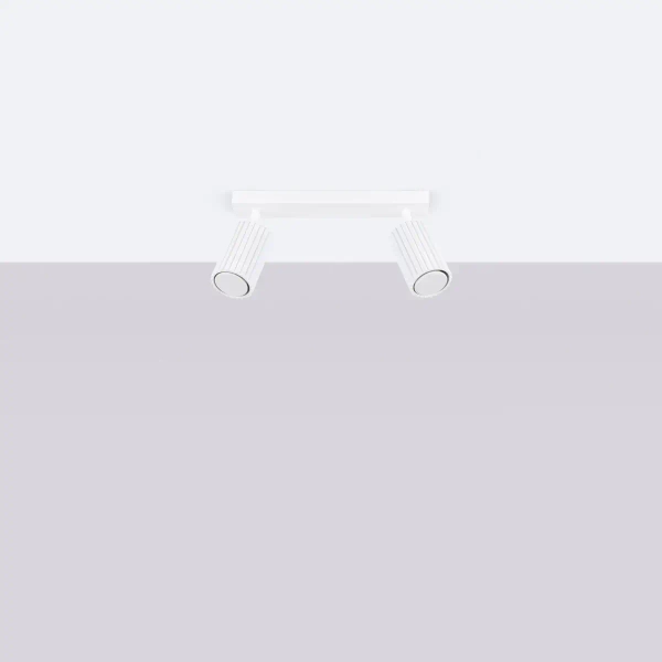 Podwójna lampa sufitowa KARBON SL.1542 regulowana tuba biała