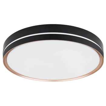 Minimalistyczna LAMPA sufitowa MANNI 41759-40 Globo metalowy plafon LED 40W 2700K - 6500K do salonu czarny