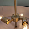 Lampa wisząca z abażurem Hayfield 95839 Endon do sypialni zielona złota