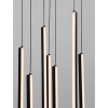 Wisząca lampa sople JAVALTO LE45448 LED 48W 3200K tuby metalowe czarne