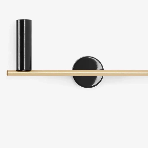 Ścienna lampa pokojowa Trevo 1083Y40_2 Aldex metalowe tuby czarne złote