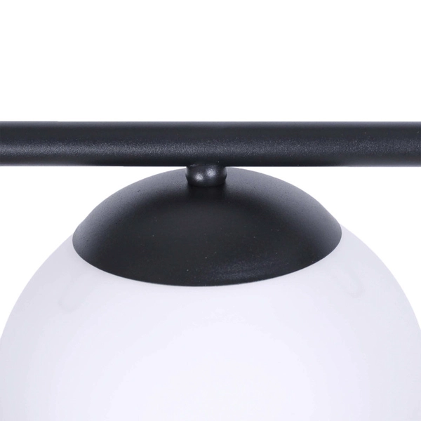 Dekoracyjna lampa wisząca VUELTA K-4737 zwis z kwietnikiem czarny