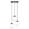Czarna lampa wisząca CAMINA K-4746 szklane kule balls kaskada