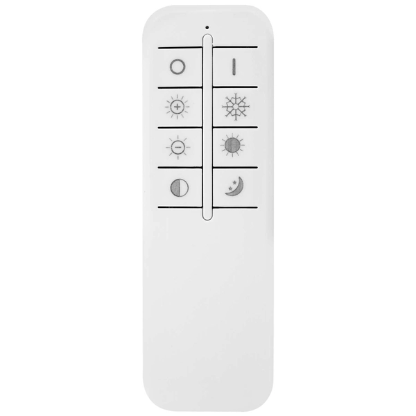 Okrągła LAMPA plafon GOFFI 48398-40 Globo sufitowa OPRAWA metalowa LED 40W 3000K - 6000K biała