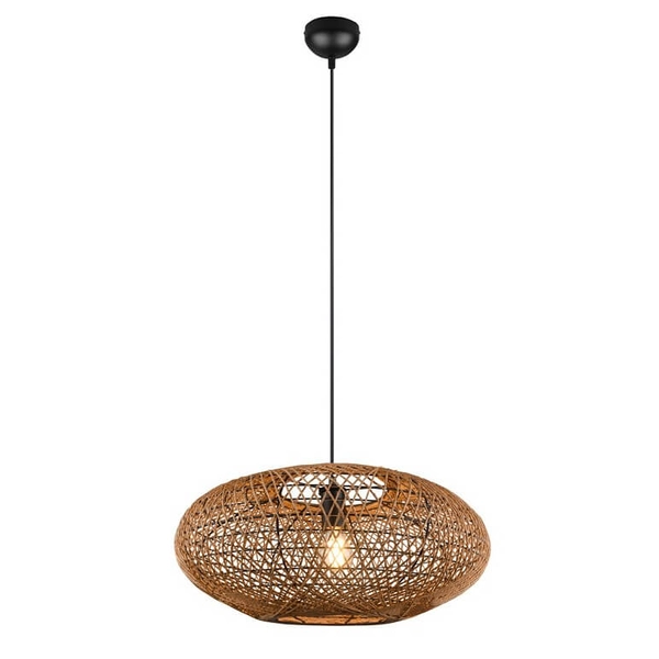 Lampa zwisająca nad stół HEDDA 312300136 Trio naturalna eko japandi brązowy