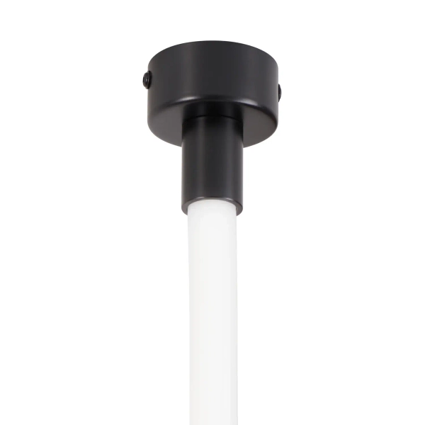 Lampa wisząca wąż ledowy SNAKE MD1021-4 biała czarna metal PVC LED 60W 3000K 4M do jadalni