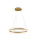 Okrągła lampa wisząca COLIMA LE42753 ring LED 75W 3000K nowoczesna złota
