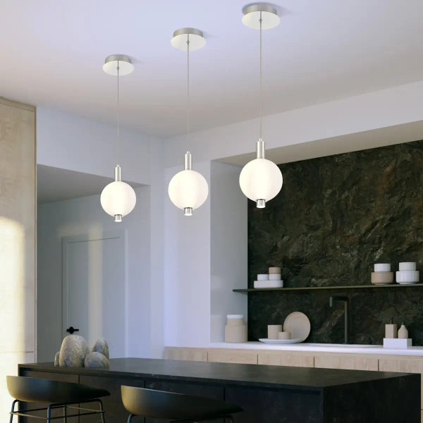 Pojedyncza lampa wisząca Palmas QN-PALMAS-1MP-PN LED 12W 3000K biała