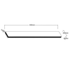 Kinkiet ścienny belka Bodo LP-789/1W 40 BK LED 12W 3000-6000K IP54 czarny