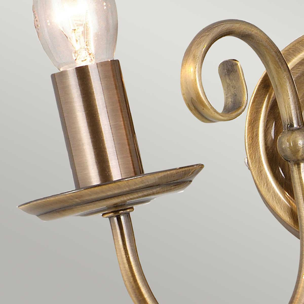 Kinkiet świecznikowy Artisan ART2-AGD-BRASS Elstead klasyczny mosiądz
