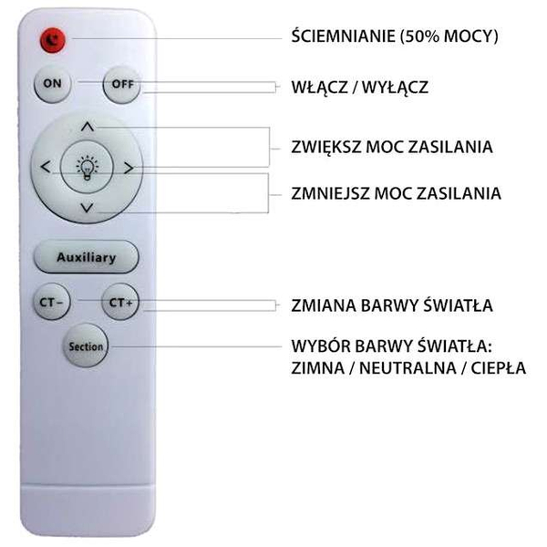Plafon LAMPA okrągła LAYLA ML4221 Milagro sufitowa OPRAWA z kryształkami LED 26W 3000K – 6000K glamour pilot biała chrom