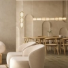 Wisząca podłużna lampa 23065 LED 37W 3000K szklane kule szampański OUTLET