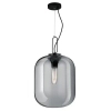 Loftowa lampa wisząca Urena LE41816 szklana czarna przydymiona outlet