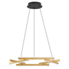 Designerska lampa zwieszana Balta LE43529 LED 38W 3000K złota czarna