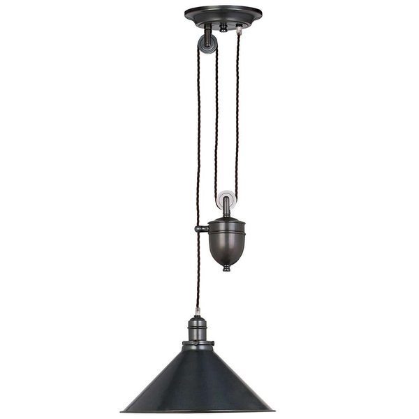 Loftowa LAMPA wisząca PROVENCE PV-P-OB Elstead skandynawska OPRAWA metalowa ZWIS industrialny brąz