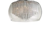 Wisząca lampa pokojowa Rego okrągła glamour crystal chrom