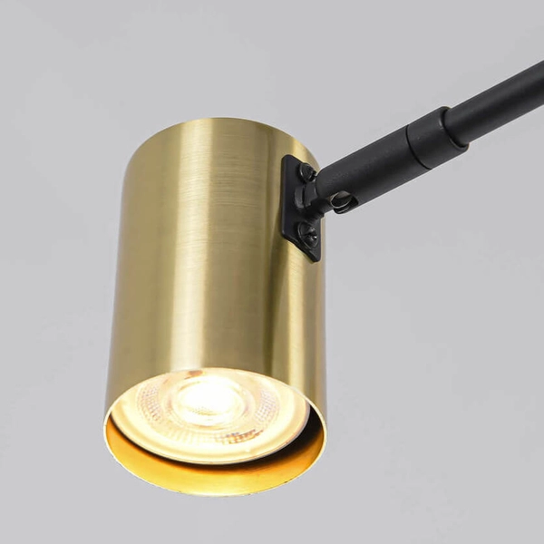 Złoty żyrandol lampa SNOW LP-731/6P GD Light Prestige salonowy metal tuba sticks