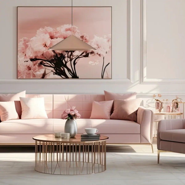 Nad kanapę lampa wisząca CAPITAL MLP0948 stożek do salonu miedziana