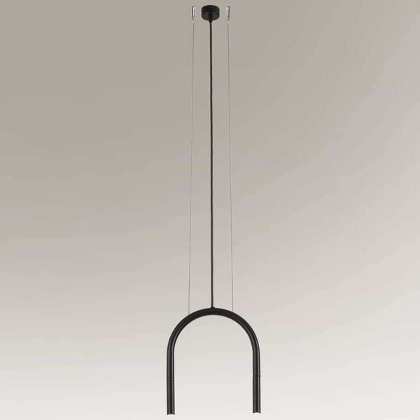 Wisząca LAMPA loftowa SUMOKO 7858 Shilo metalowa OPRAWA industrialny zwis czarny