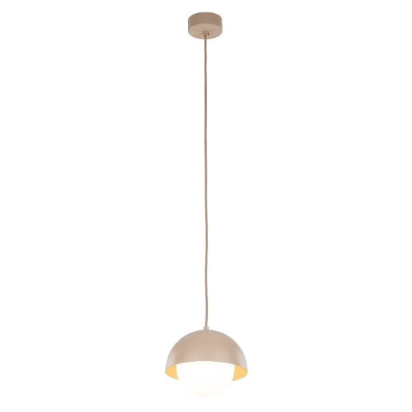 Kulista lampa wisząca Bono Sabia 10644 mleczna kula beżowy