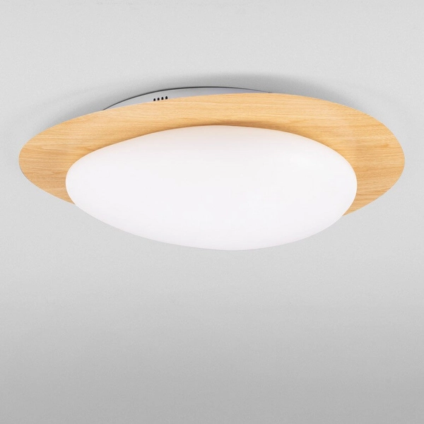 Lampa sufitowa do jadalni ISIDRO LE44417 LED 29W 3000K plate drewniana biała