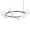 Lampa szklana wisząca Bolero 41320 nad stół czarna biała
