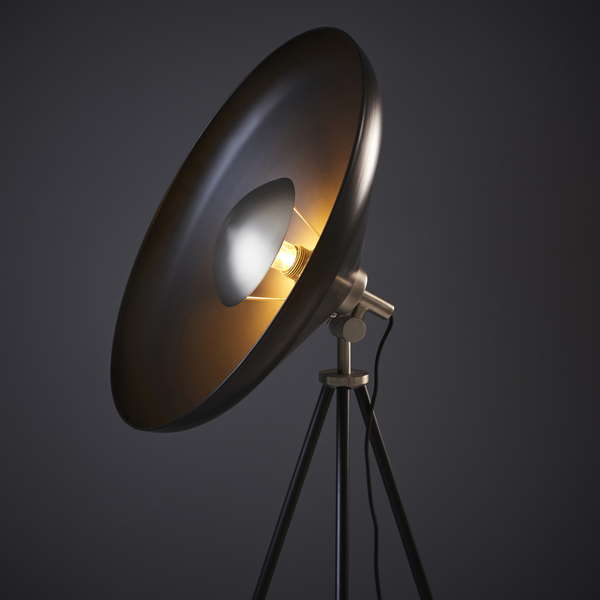 Lampa stojąca satelita L&-196562 Light& na trójnogu czarna nikiel