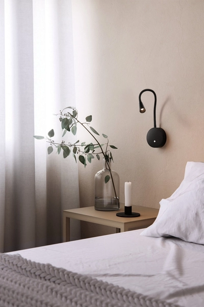 Lampa ścienna do czytania Sulta 642301103-1 Elkim LED 3W 3000K włącznik czarna