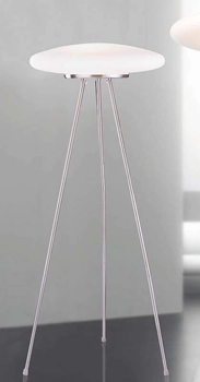 Sztalugowa LAMPA podłogowa UFO X ML5106-3A Italux stojąca OPRAWA na trójnogu biała