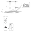 Kwadratowa lampa sufitowa Beta R67664532 LED 18W 2700-6500K czarny
