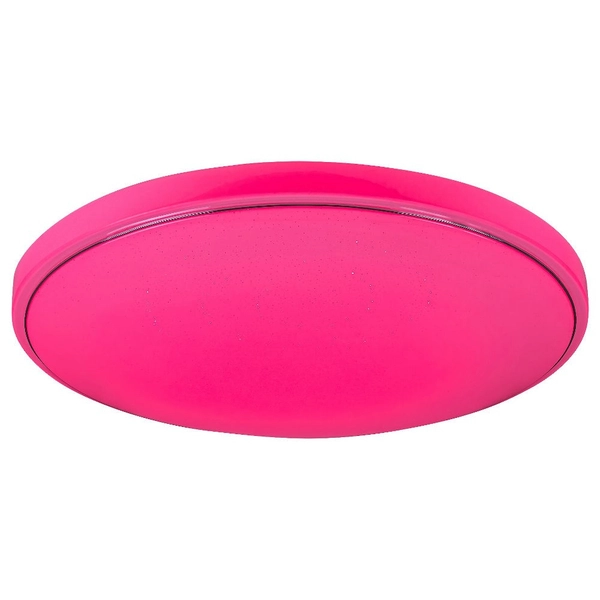 Okrągła LAMPA sufitowa BRUCE 2118 Rabalux metalowy plafon LED RGB 60W 3000K - 6000K z pilotem chrom