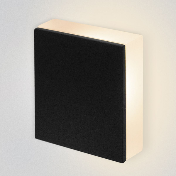 Schodowe oświetlenie Lesel 008A XL 1008A2103 Elkim LED 1W 3000K IP44 wpust square czarny