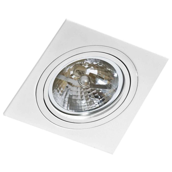 Lampa sufitowa Siro AZ0768 kwadratowa wpust metalowy regulowany biały
