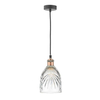 Szklany klosz do lampy wiszącej MOTIF MOT6508 przezroczysty srebrny