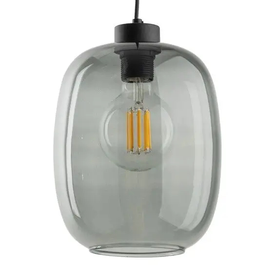 Owalna szynowa lampa jednofazowa Tracer Elio 10663 kula przydymiona grafit