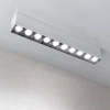 Sufitowa ledowa lampa 1064 LED 30W 4000K liniowa biały czarny