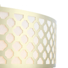 Wisząca LAMPA glamour Verno Old Gold Orlicki Design metalowa OPRAWA ażurowy zwis złoty satynowy kremowy